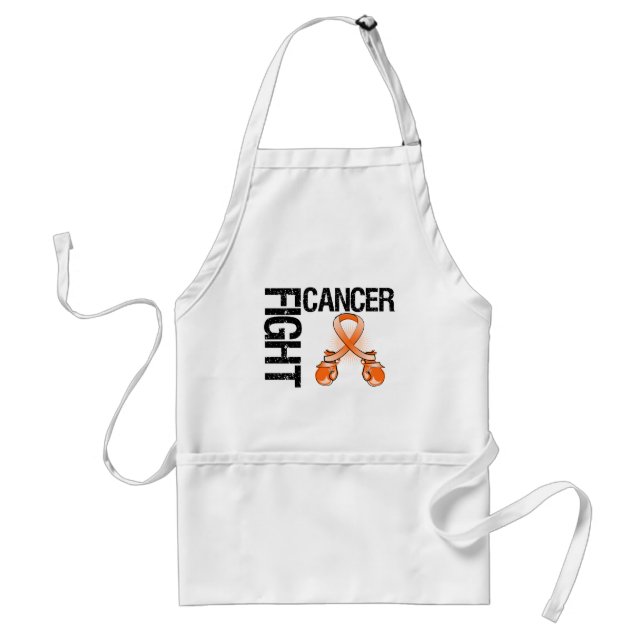 Tablier Leucémie Cancer Lutter Gants de boxe (Devant)