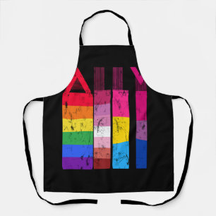 Tablier LGBT Fier Ally Gay Lesbienne Bisexuel Trans Pride