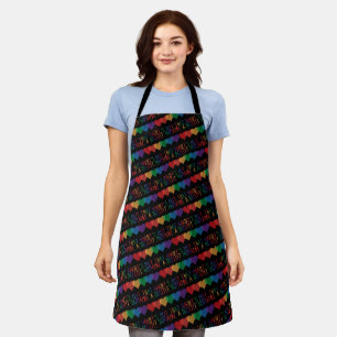 Tablier LGBT Heart Retro Be A Decent Human Ce n'est pas qu