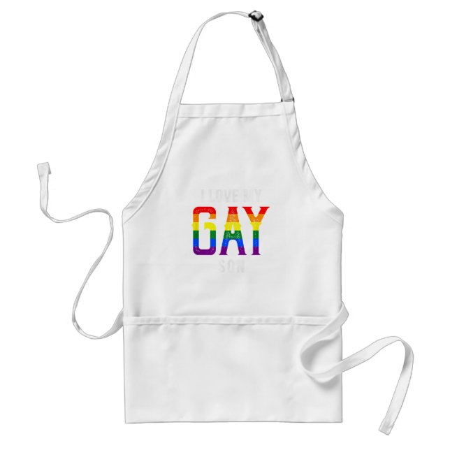 Tablier LGBT Love Fils Gay - Gay pride en tenue Gay pride  (Devant)