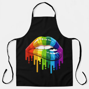 Tablier LGBT Rainbow Lip Gay pride