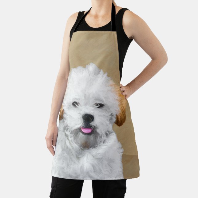 Tablier Lhasa Apso Puppy Peinture - Cute Original Chien Ar (Insitu)