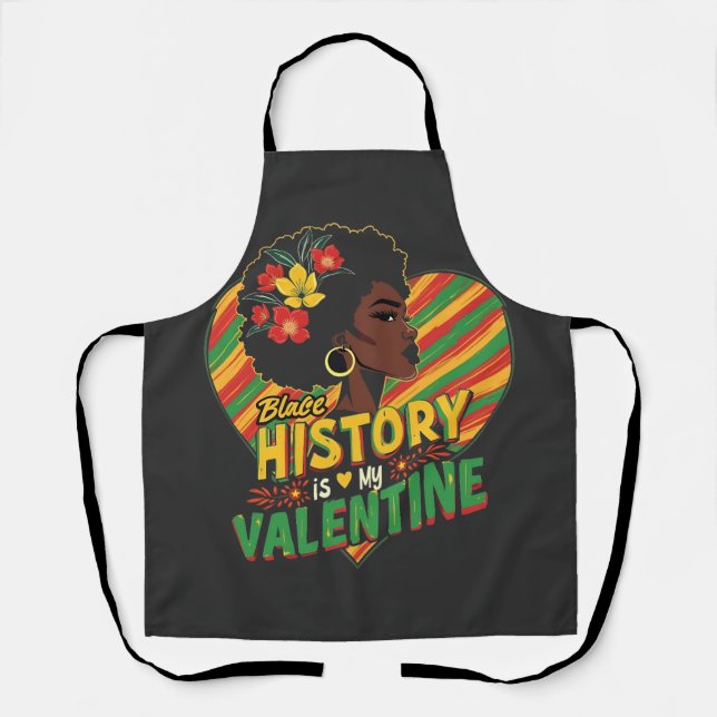 Tablier L'Histoire Noire est mon Mois Valentin de l'Histoi (Recto)