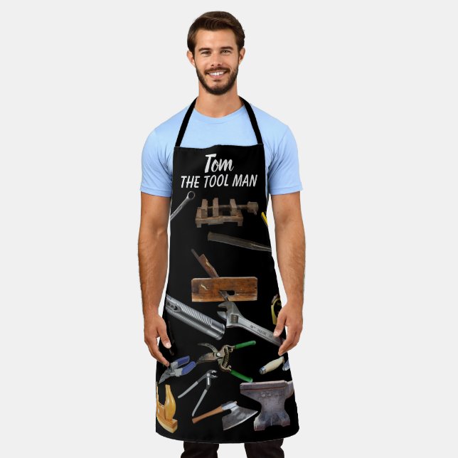 TABLIER L'HOMME DE L'OUTIL: AJOUTER UN NOM (Porté)