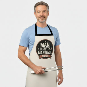Tablier L'Homme Le Mythe Le Barbecue à la Marinade