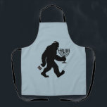 Tablier L'Humour juif Bigfoot Hanoukka Chanukah Hilarié<br><div class="desc">Hanoukka Chanukah Humour juif Bigfoot Hilarious Menorah Dreidel</div>