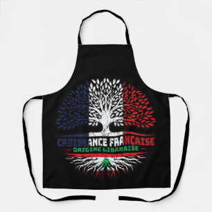 Tablier Liban FRANÇAIS Drapeau des racines d'arbres