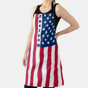 Tablier Liberté du drapeau américain - vertical