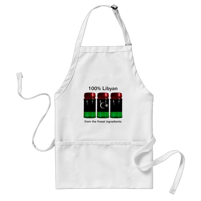 Tablier Libye Drapeau Jars d'épices Apron (Devant)