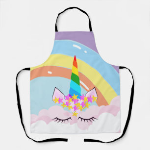 Tablier Licorne Arc-en-ciel dans le Ciel Tout-Petit