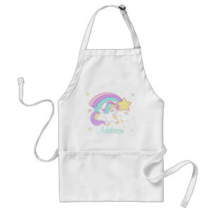 Tablier Licorne Arc-en-Ciel Magique Personnalisée Mignonne
