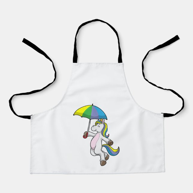 Tablier Licorne avec parapluie (Recto)
