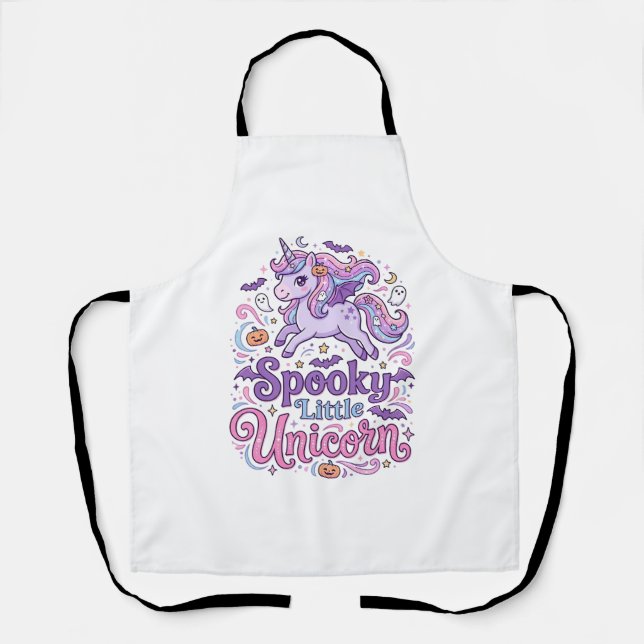 Tablier Licorne Chemise de Style Rétro de Licorne Petite e (Recto)