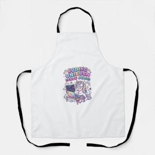 Tablier Licorne Coding Licorne Debug Squad Marché Charmeur