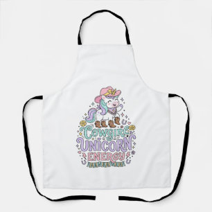 Tablier Licorne Cowgirl Licorne Énergie Mignon Produit Pas