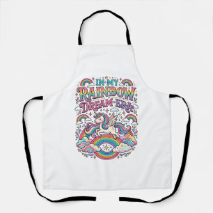 Tablier Licorne Dans Mon Rêve Arc-en-ciel Ère Vêtements Co