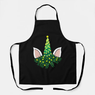 Tablier licorne de l'arbre de noël
