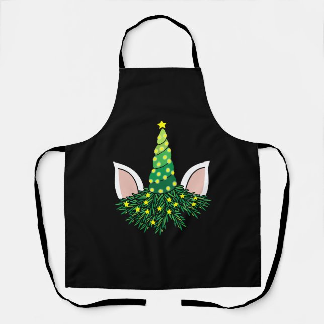 Tablier licorne de l'arbre de noël (Recto)