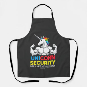 Tablier Licorne de sécurité de frère drôle ne plaisante pa