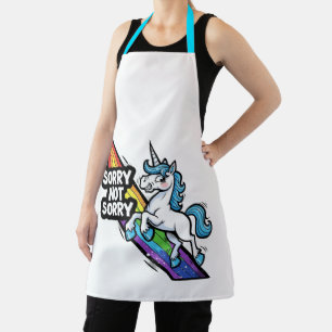 Tablier Licorne Désolée pas Désolée