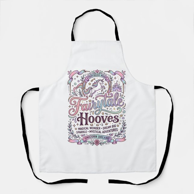 Tablier Licorne Fée Sabots Création Originale Merch_1 (Recto)