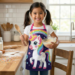 Tablier Licorne Galaxie Arc-en-ciel Magique Étincelant Mig