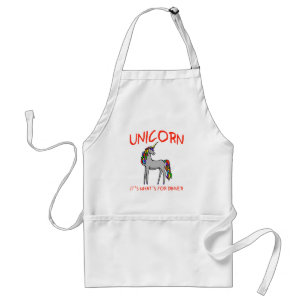 Tablier Licorne il est ce qui est pour le dîner