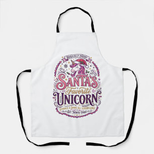 Tablier Licorne le favori de Santa Licorne