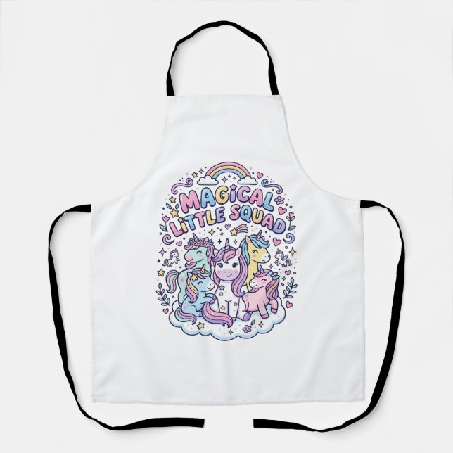 Tablier Licorne Magical Little Squad Conception Graphique  (Recto)