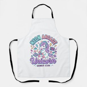 Tablier Licorne Néon Arcade Licorne Produit de Style Rétro