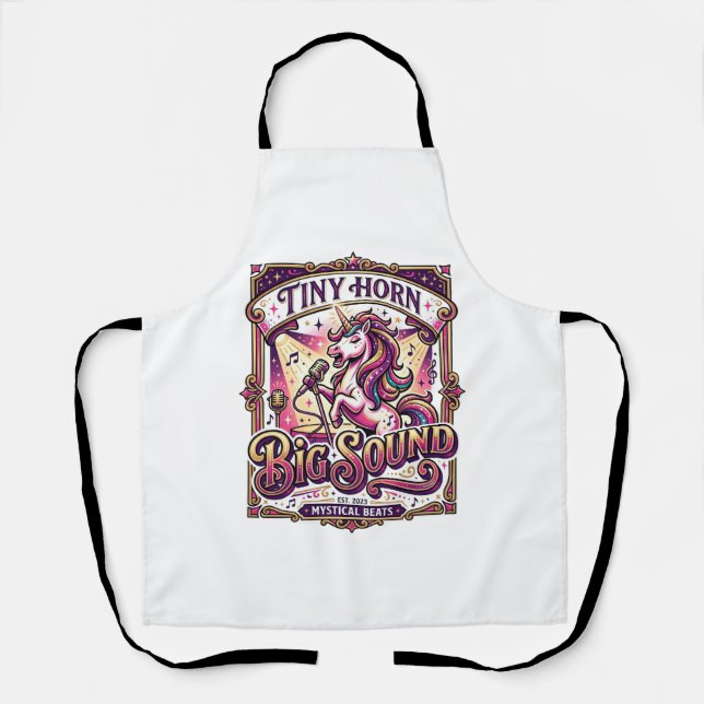 Tablier Licorne Petite Corne Gros Son Stylé Merch Design_1 (Recto)