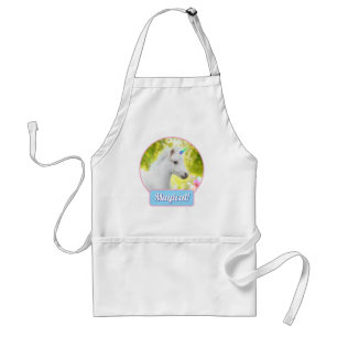 Tablier Licorne Poney Blanc