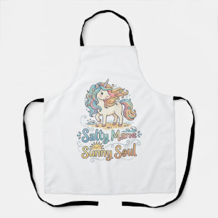 Tablier Licorne Salée Crinière Âme Ensoleillée Conception