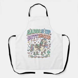 Tablier Licorne Sellez Buttercup Kawaii Typographie Desi