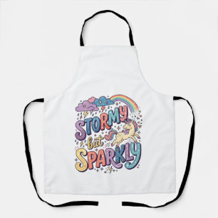 Tablier Licorne Tempête mais Fantaisiste Merch Design_