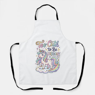 Tablier Licorne Trop Mignonne pour être Ordinaire Vecteur