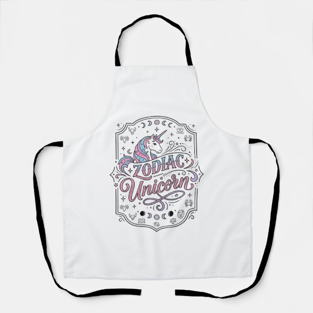 Tablier Licorne Zodiaque Licorne Conception De Cadeau Ludi (Recto)