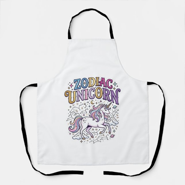 Tablier Licorne Zodiaque Licorne Marché de vecteurs premiu (Recto)