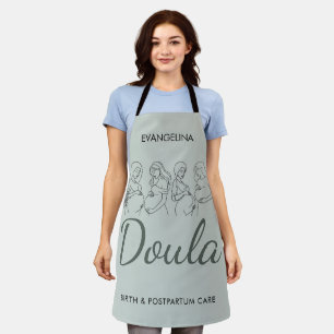 Tablier Ligne artistique personnalisée pour sage-femme et