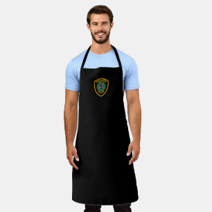 Tablier Ligne Bleue Mince - Police Houston Long Apron