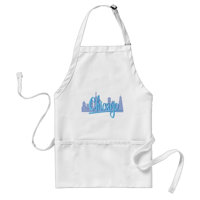 Tablier Ligne Skyline de Chicago Windy City (Devant)