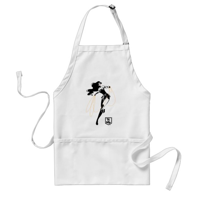 Tablier Ligue de Justice | Wonder Woman with Lasso Pop Art (Devant)