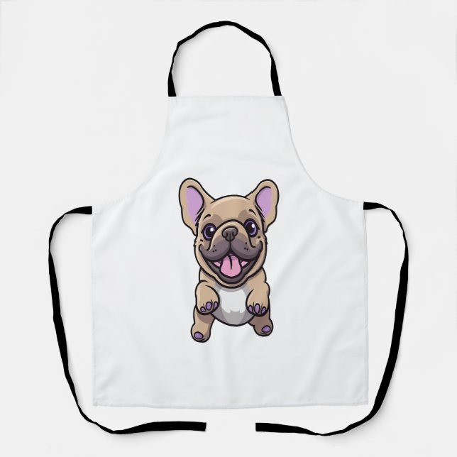 Tablier Lilac French Bulldog 9 (Recto)
