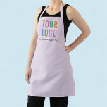 Tablier Lilac Purple personnalisé avec logo sur to<br><div class="desc">Personnalisez cette tablette tout-en-un avec le logo ou l'image de votre entreprise et le texte personnalisé. Le texte peut être un nom, un slogan d'entreprise, une adresse de site Web, une poignée de médias sociaux, ou tout autre texte personnalisé pour vous express vous-même. Disponible en violet clair et autres couleurs...</div>