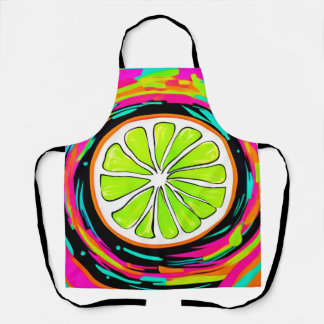 Tablier Lime Slice Pop Art