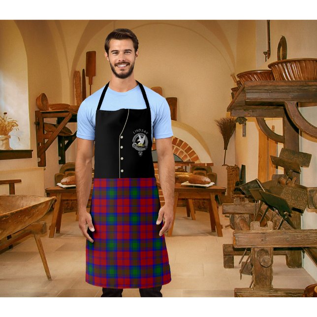 Tablier Lindsay Clan Badge & Tartan Kilt Apron (Créateur téléchargé)