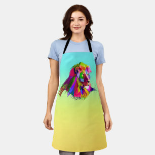 Tablier Lion Head Prismatic Pop Art Design-62502