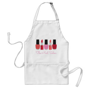Tablier Lipstick & Nail Polish Personalized Apron