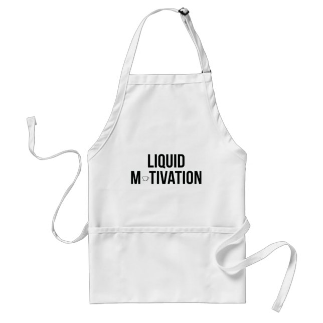 Tablier Liquid Motivation Accro au Café Moderne  (Devant)