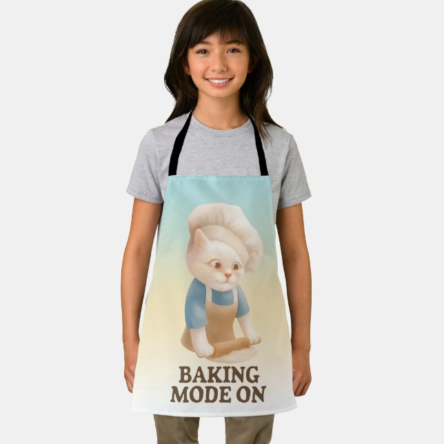 Tablier Little Baker Cat: Cozy Morning Kneading Art (Insitu)